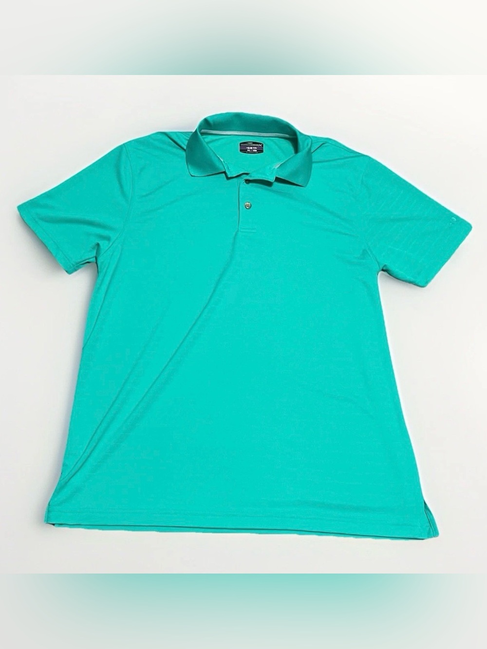 Grand Slam X Slim Fit Men's Turquoise Polo Shirt Size XL Short Sleeve Blue